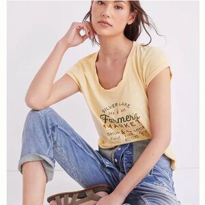Anthropologie Pilcro Silver Lake Farmer's Market Tee